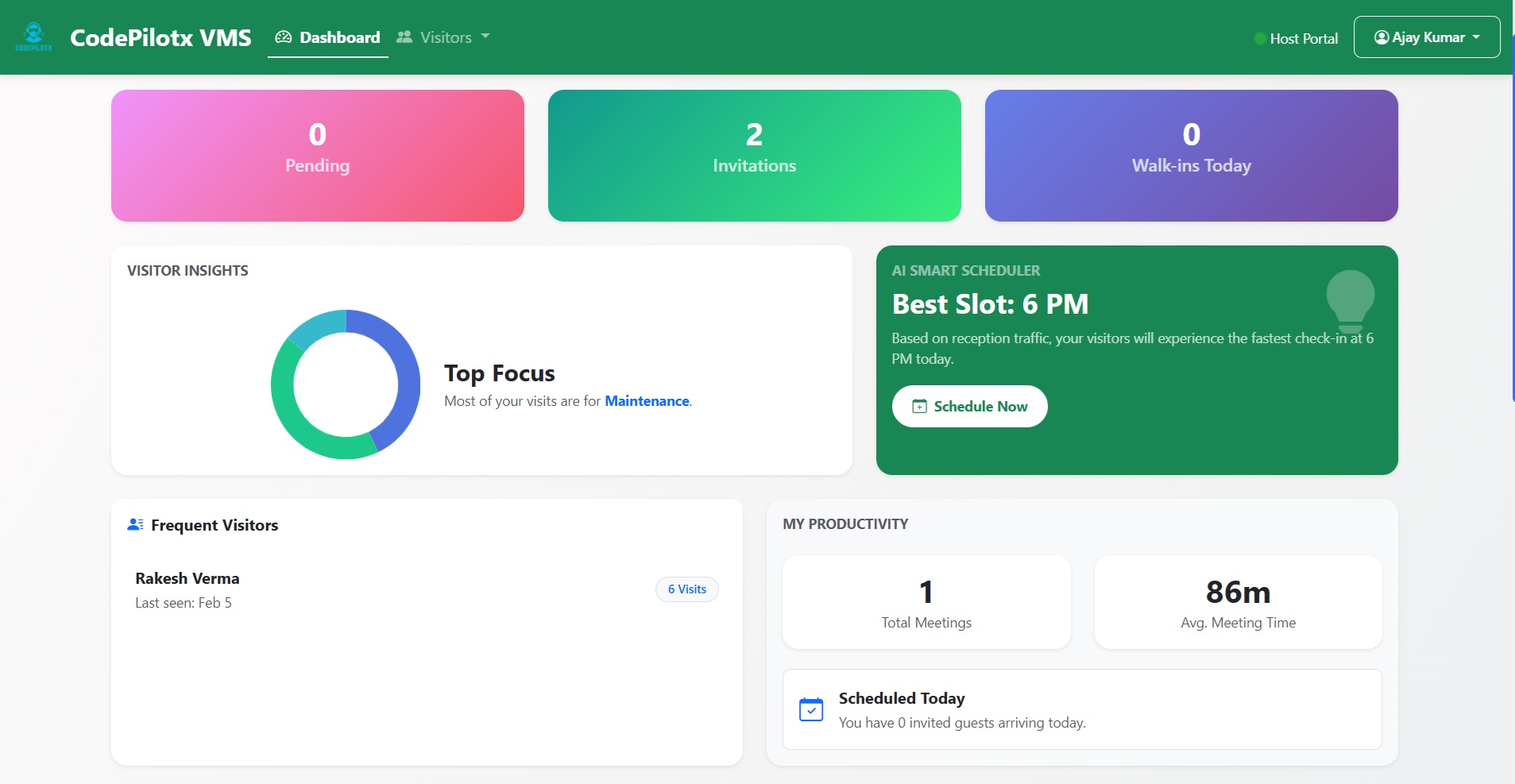 Host Dashboard